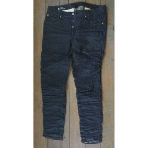 G Star Raw Originals 3D Straight Tapered Raw Denim Men’s Black Jeans 36X34